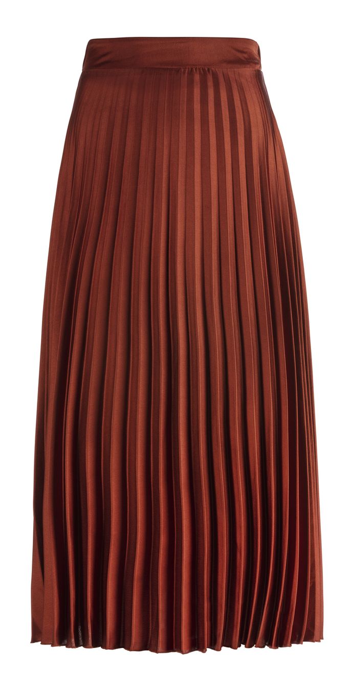 Cihlová plisovaná sukně, CA, 798 Kč