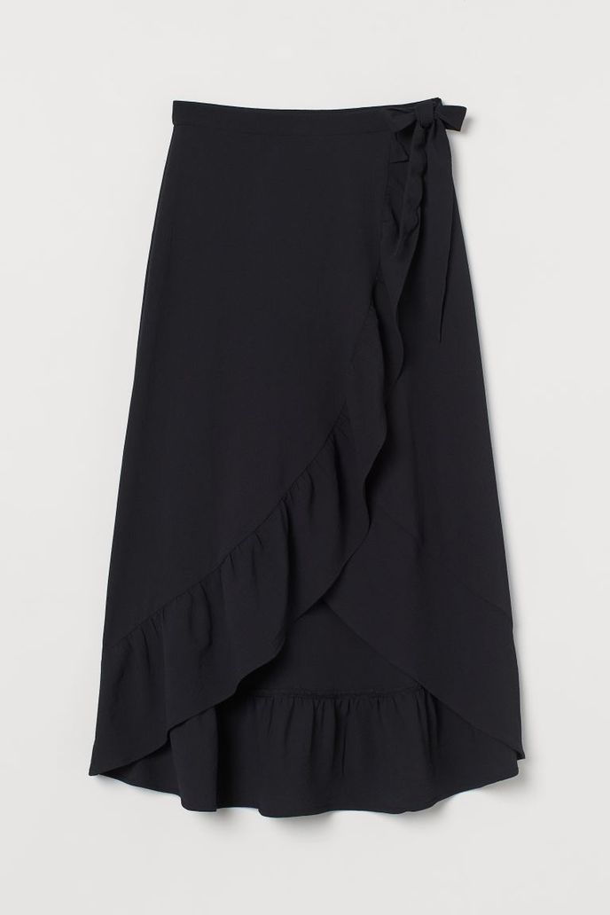 Krepová zavinovací sukně, HM, 599 Kč