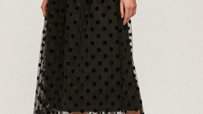 Transparentní sukně s puntíky, Vero Moda, answear.cz, 799 Kč