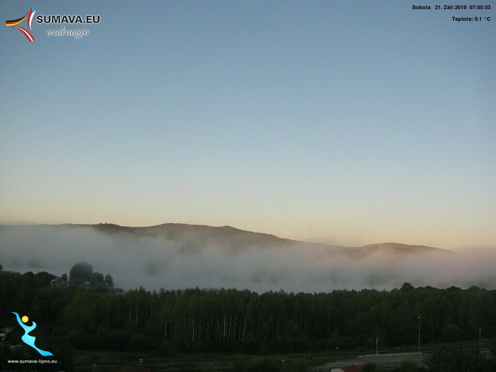 Na Šumavě ráno mrzlo (21. 9. 2019)