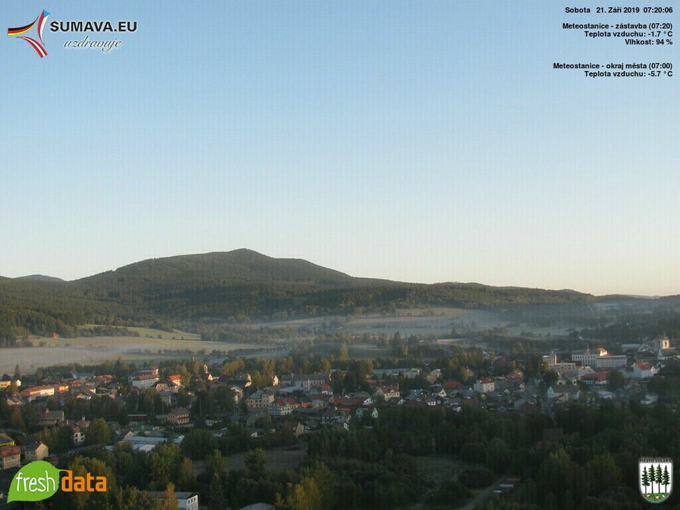 Na Šumavě ráno mrzlo (21. 9. 2019)