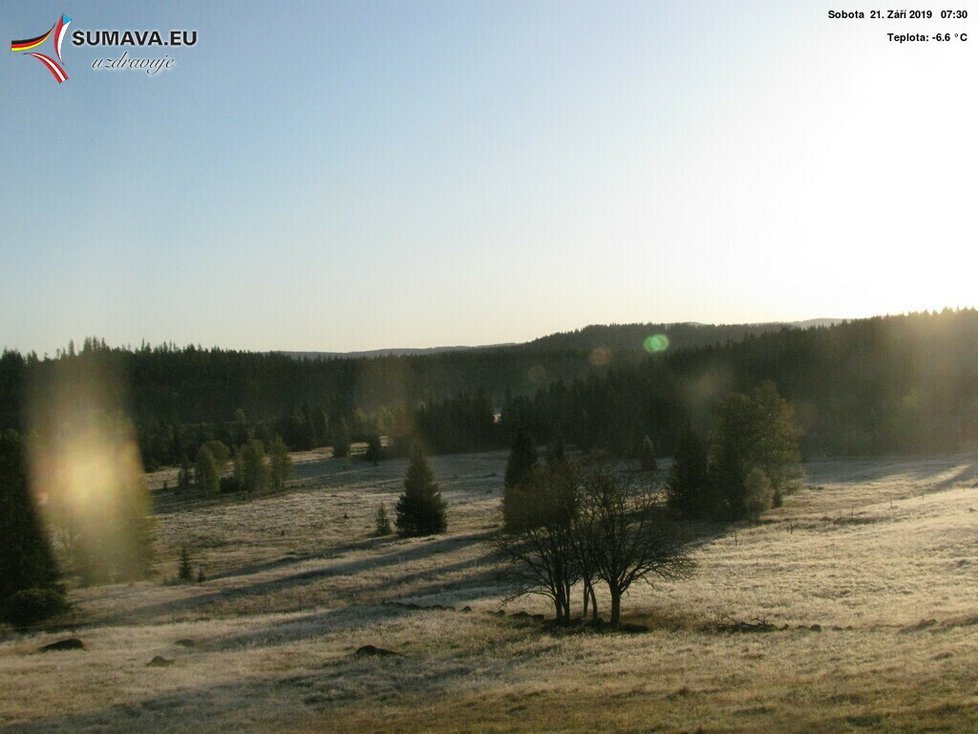 Na Šumavě ráno mrzlo (21. 9. 2019)