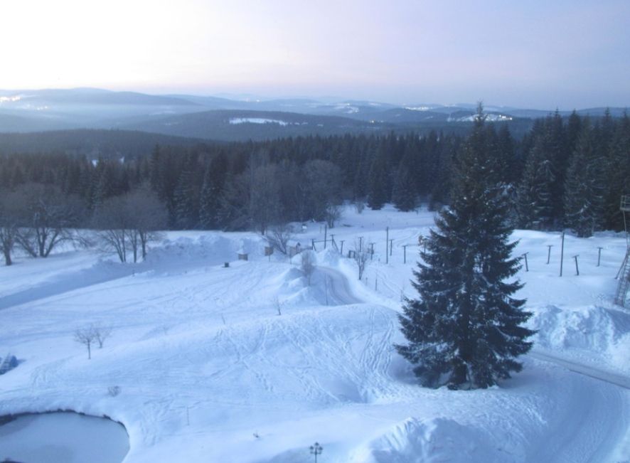 Na Šumavě klesly v noci teploty pod minus 20 °C