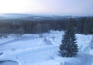 Na Šumavě klesly v noci teploty pod minus 20 °C.