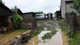 Nedělní blesková povodeň zcela zpustošila místní část Šumvaldu Břevenec na Olomoucku