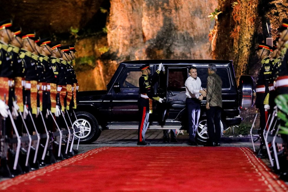 Summit G20 v Indonésii: Francouzský prezident Emmanuel Macron