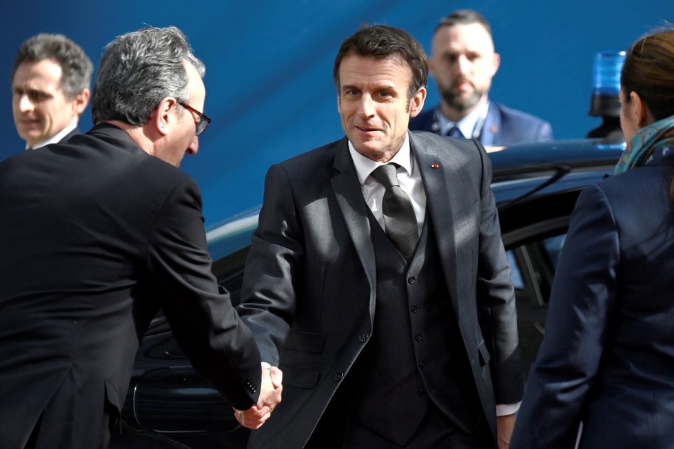 Summit v Bruselu: Francouzský prezident Emmanuel Macron (23. 3. 2023)
