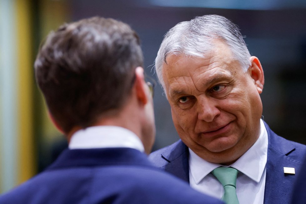Summit v Bruselu: Maďarský premiér Viktor Orbán (23.3.2023)