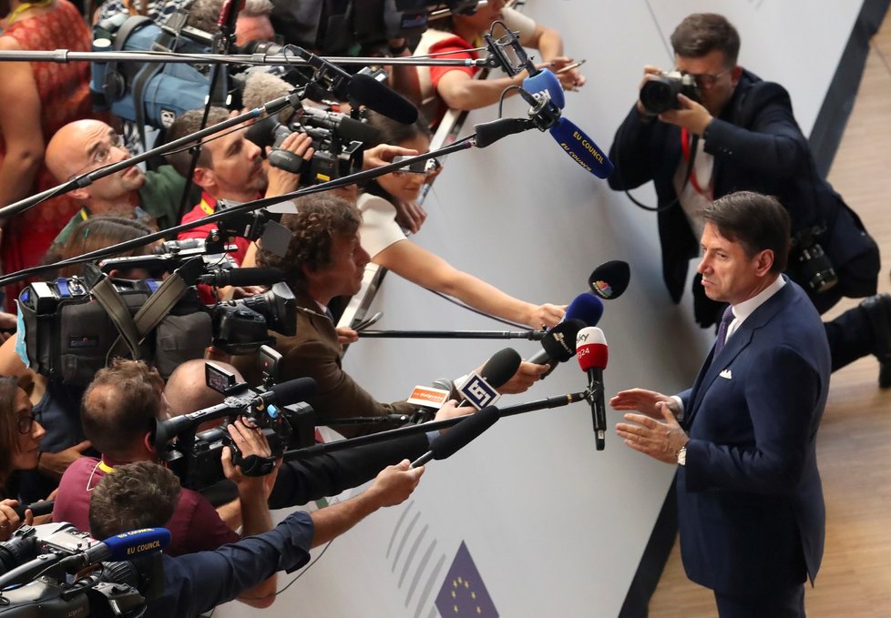 Summit EU v Bruselu: Giuseppe Conte (30. 6. 2019)