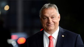 Maďarský premiér Viktor Orbán na evropském summitu v Bruselu (20. 7. 2020)