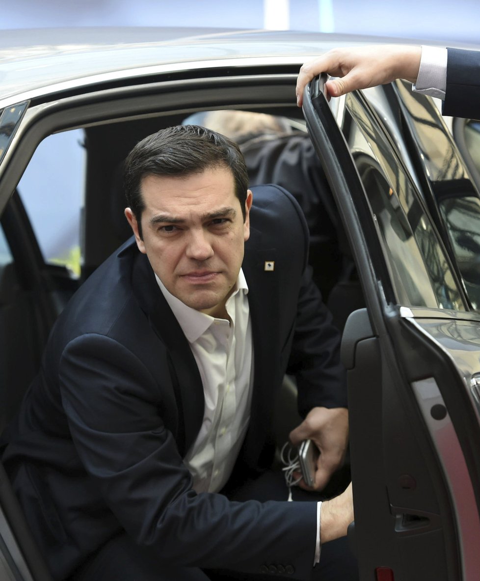 Summit EU v Bruselu k jednání s Tureckem: Řecký premiér Tsipras.