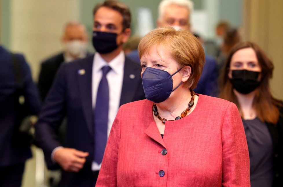 Summit NATO v Bruselu: Angela Merkelová (14.6.2021)