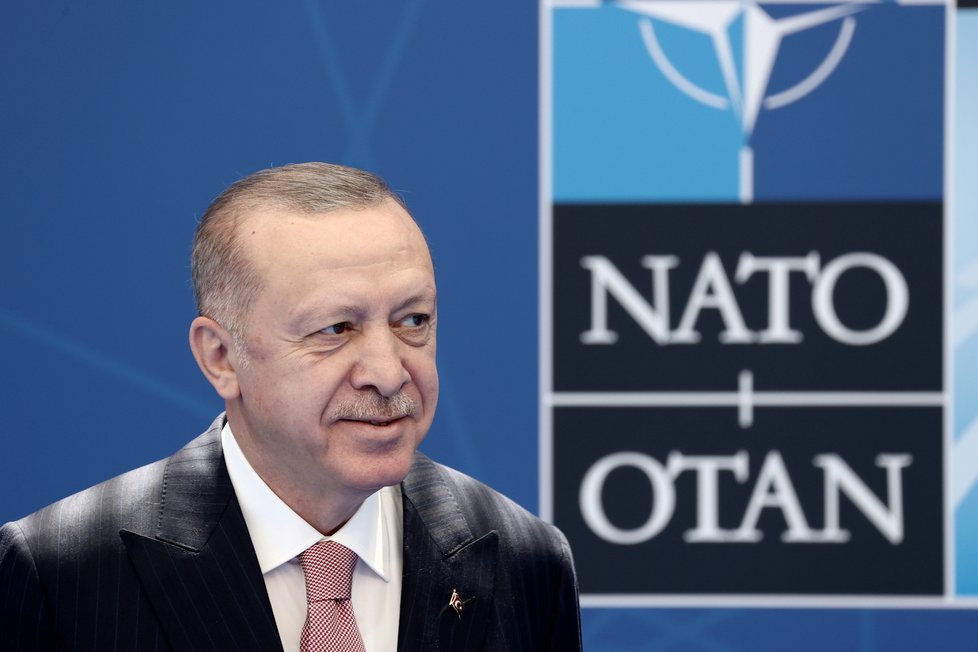 Summit NATO v Bruselu: Turecký prezident Erdogan (14.6.2021)