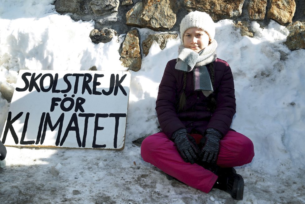 Davos 2019: 16letá aktivistka Greta Thurnbergová