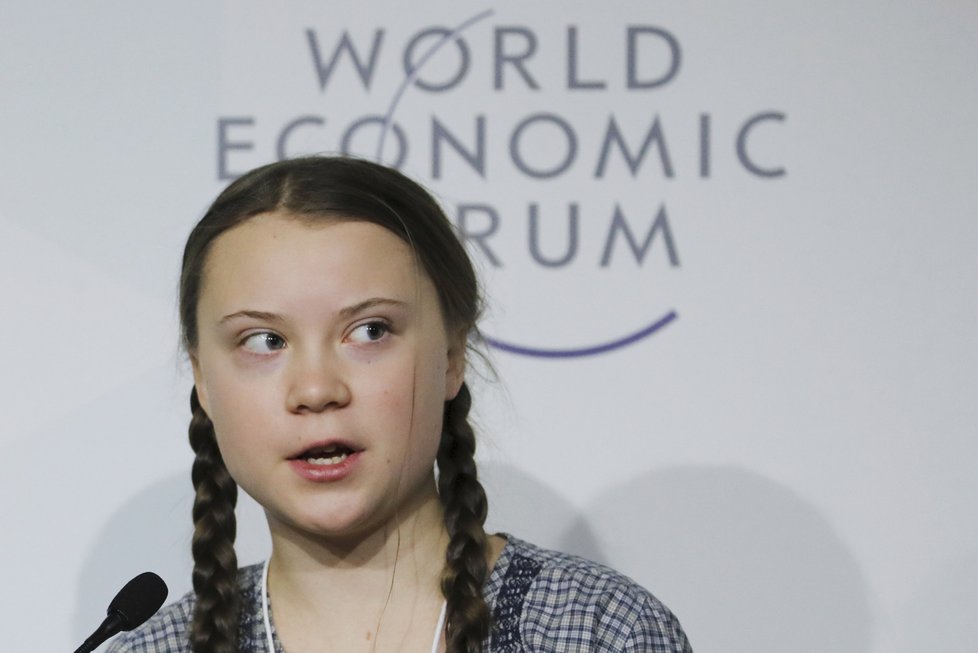 Davos 2019: 16letá aktivistka Greta Thunbergová