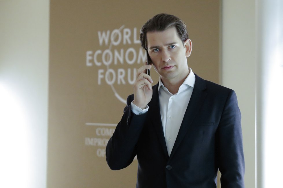 Davos 2019: Rakouský kancléř Sebastian Kurz