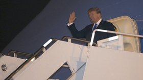 Americký prezident Trump dorazil do Hanoje, (26. 2. 2019).