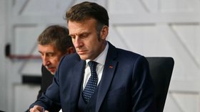 Andrej Babiš a Emmanuel Macron