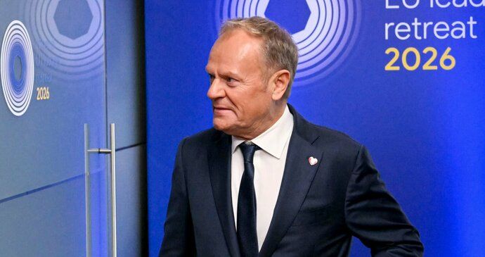 Summit EU na zámku v Belgii: Donald Tusk (12.2.2026)