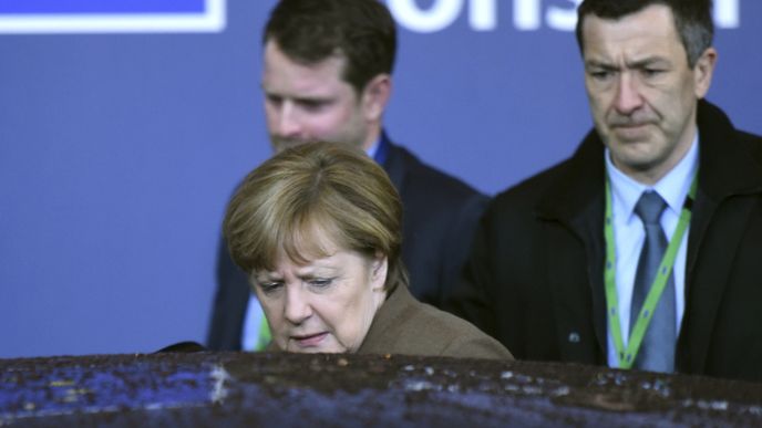 Angela Merkelová na Evropské radě