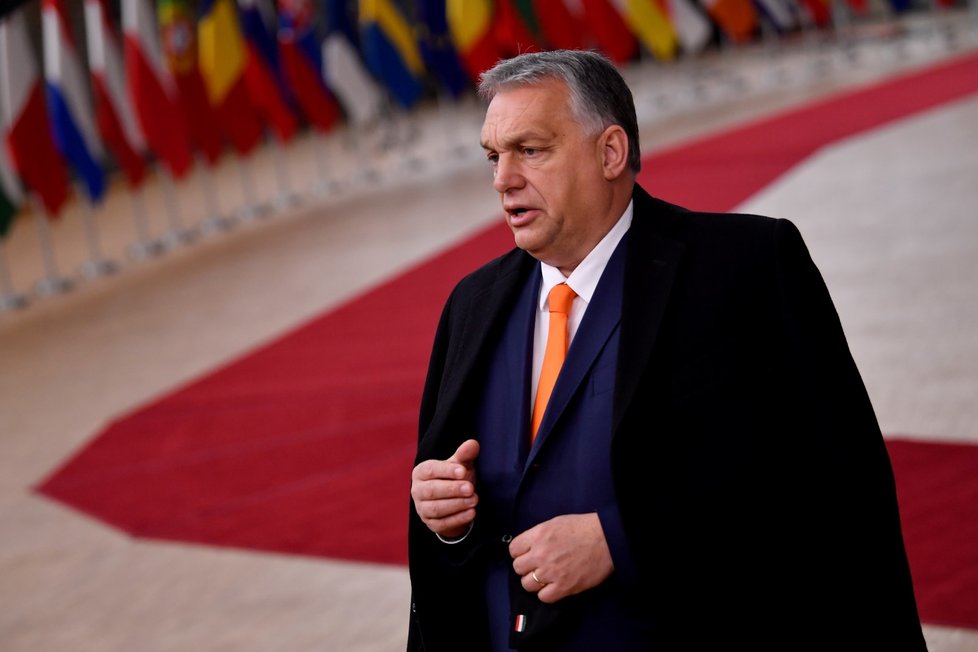 Maďarský premiér Viktor Orbán na summitu evropských lídrů v Bruselu (10. 12. 2020)