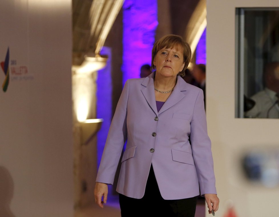 Summit EU na Maltě: Německá kancléřka Angela Merkelová