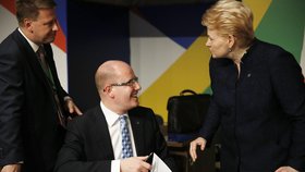 Premiér Bohuslav Sobotka a státní tajemník pro evropské záležitosti Tomáš Prouza při summitu na Maltě