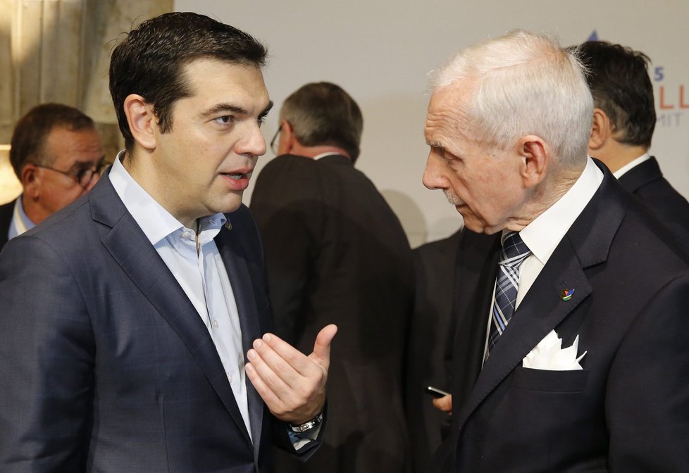 Summit EU na Maltě: Vlevo řecký premiér Alexis Tsipras