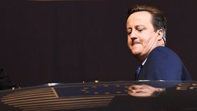 Britský premiér David Cameron na summitu EU