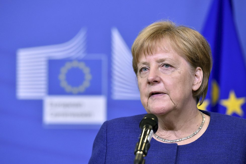 Kancléřka Angela Merkel na Summitu EU o migraci, 26.6.2018