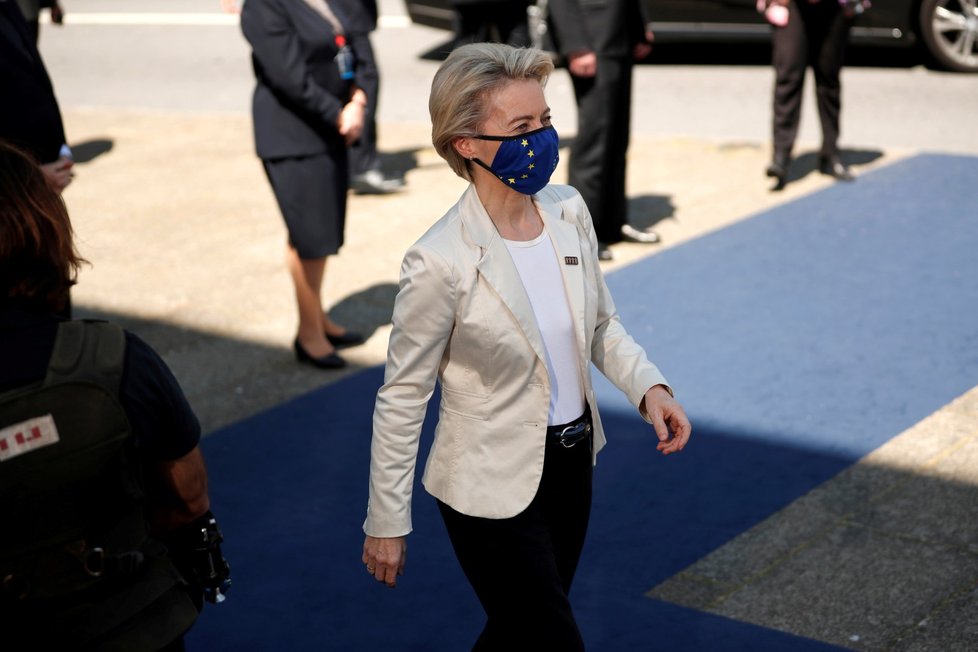 Summit EU: Evropská předsedkyně Ursula von der Leyen (7. 5. 2021)