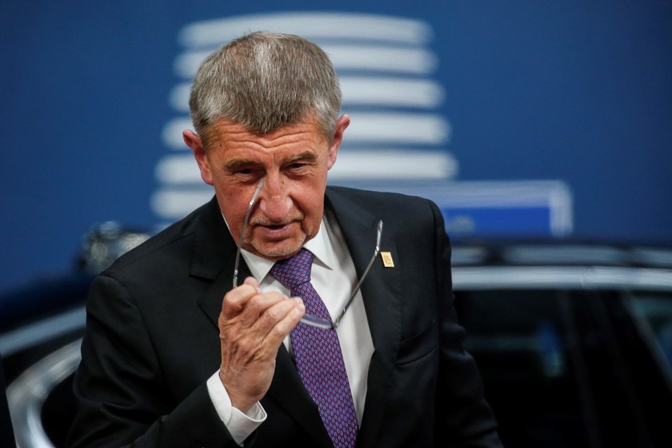 Mimořádný summit EU: Český premiér Andrej Babiš (ANO; 20. 2. 2020)