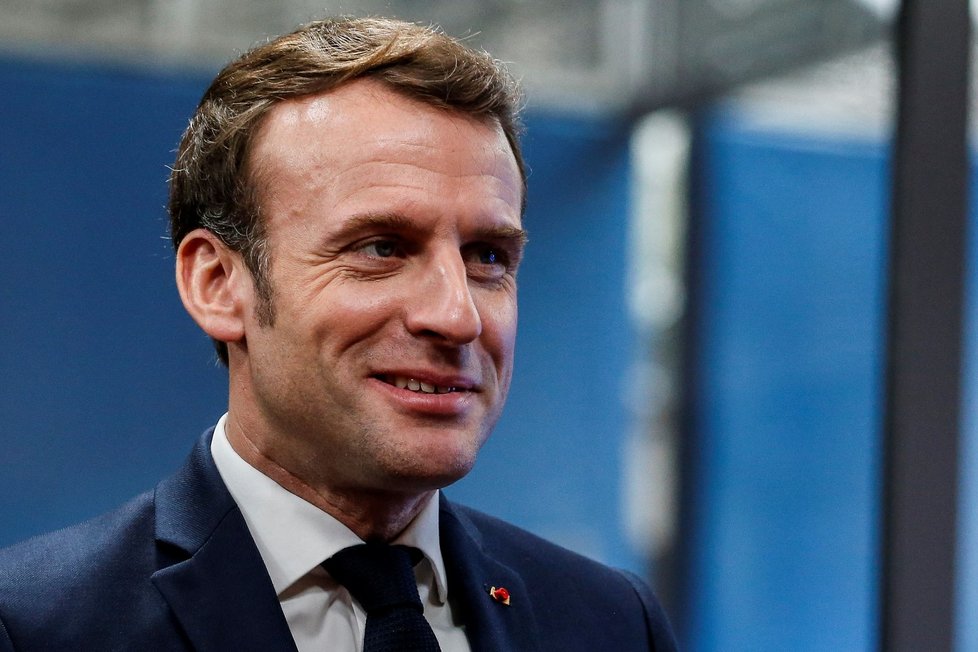 Mimořádný summit EU: Francouzský prezident Emmanuel Macron (20. 2. 2020)