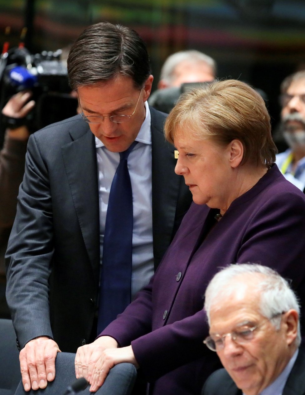 Mimořádný summit EU: Německá kancléřka Angela Merkelová (20. 2. 2020)