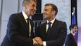 Summit lídrů EU v Salcburku. Na snímku francouzský prezident Emmanuel Macron a český premiér Andrej Babiš.
