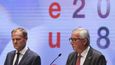 Summit lídrů EU v Salcburku. Na snímku předseda Evropské rady Donald Tusk a předseda Evropské komise Jean-Caude Juncker.