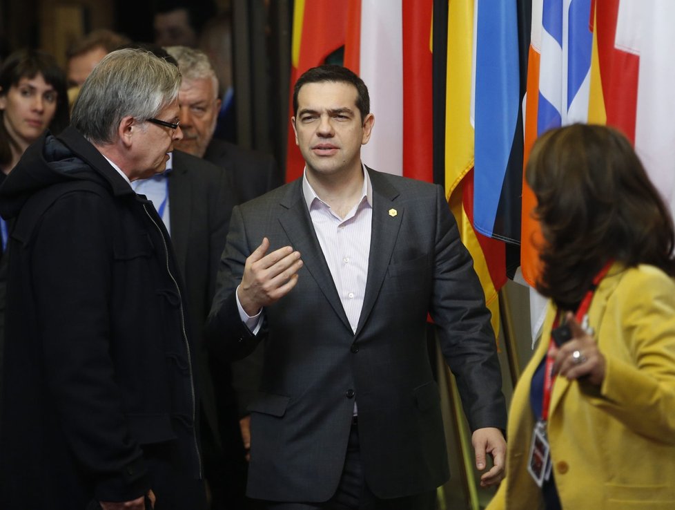 Summit EU v Bruselu: Řecký premiér Tsipras