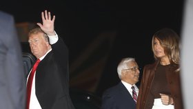 Na summit G 20 do Argentiny přijel americký prezident s manželkou Melanii.