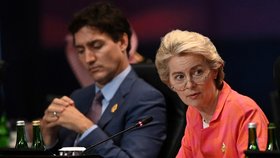 Summit G20 v Indonésii: Kanadská premiér Justin Trudeau a šéfka Evropské komise Ursula von der Leyenová (15.11.2022)