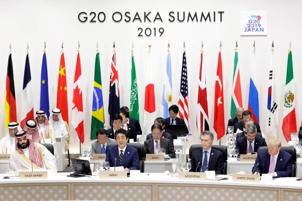 Lídři dvou světových velmocí: Donald Trump a Vladimír Putin na summitu G20