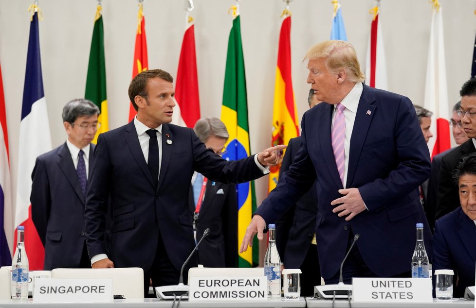 Donald Trump a franzouský prezident Emanuel Macron