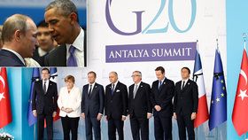 Summit G20 v Turecku: Minuta ticha za oběti z Paříže a rozhovor Putina s Obamou
