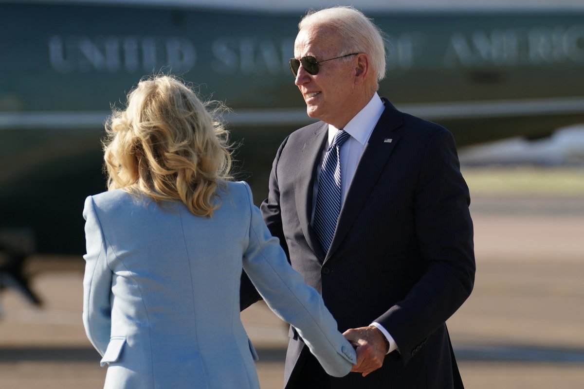 Prezident USA Joe Biden s manželkou Jill.
