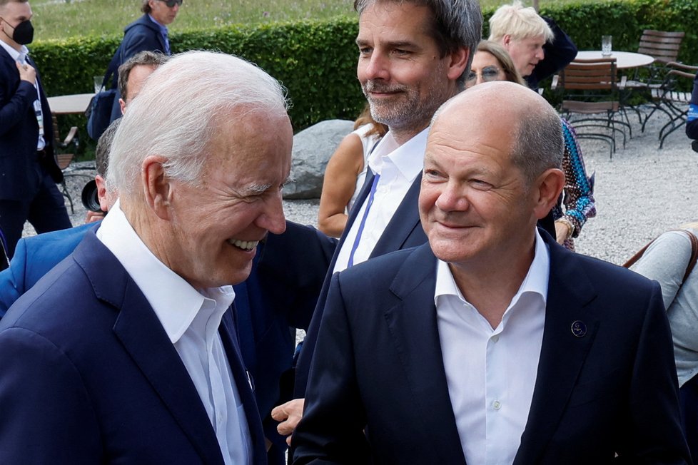 Summit G7 v Německu: Scholz a Biden