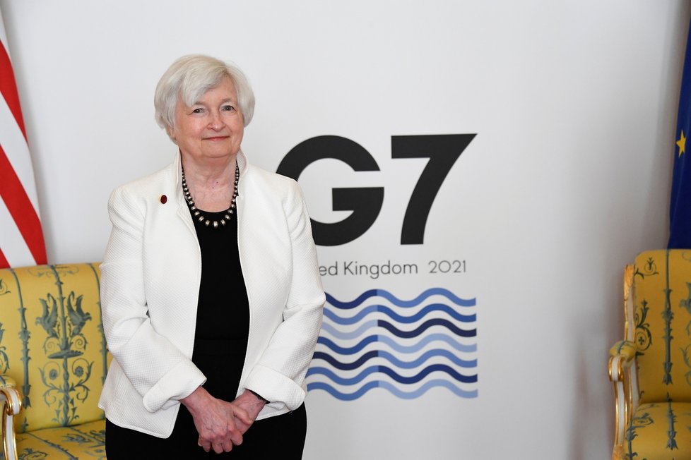 Summit G7 v Británii: Ministryně financí USA Janet Yellen