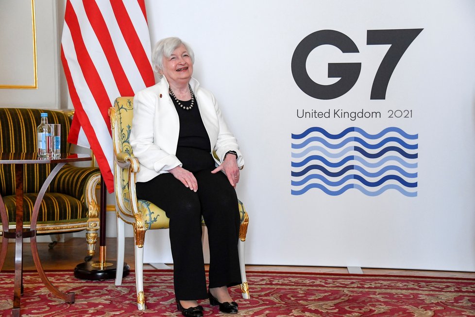 Summit G7 v Británii: Ministryně financí USA Janet Yellen