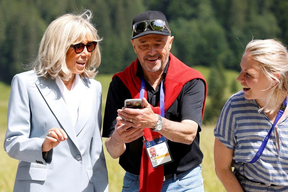 Brigitte Macronová. (Summit G7, 27. 6. 2022)