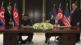 Donald Trump a Kim Čong-un se sešli v Singapuru na historickém summitu (12. 6. 2018). Teď se chystá další schůzka.