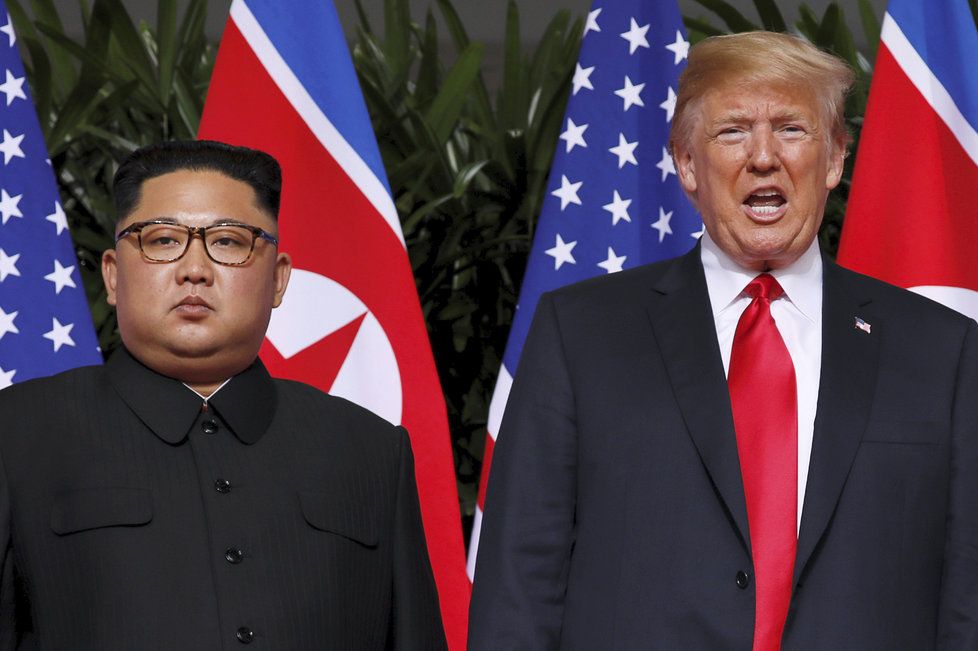 Kim Čong-un a Donald Trump