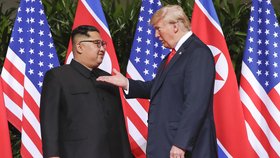 Historický summit KLDR-USA zahájilo potřesení rukou dvou osobností: Amerického prezidenta Donalda Trumpa a severokorejského vůdce Kim Čong-una.